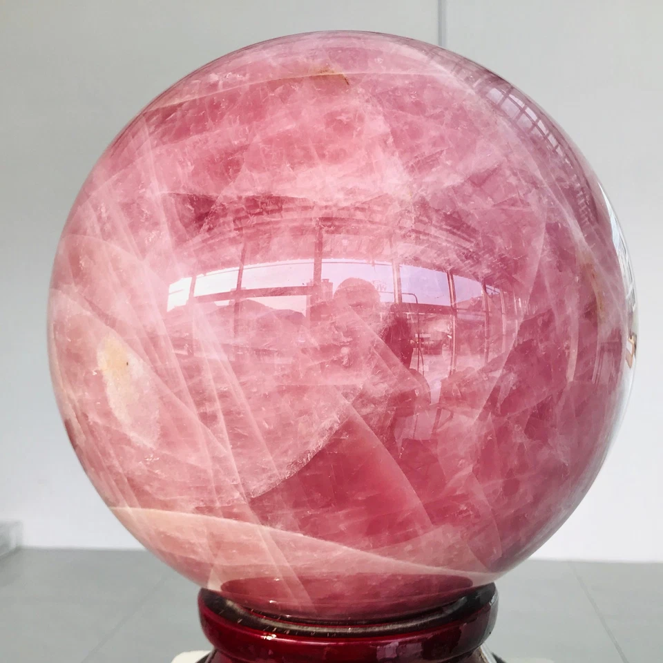 38.18KG Natural Pink Rose Quartz Crystal Sphere Mineral specimen Healing AH120 - image 4 of 4
