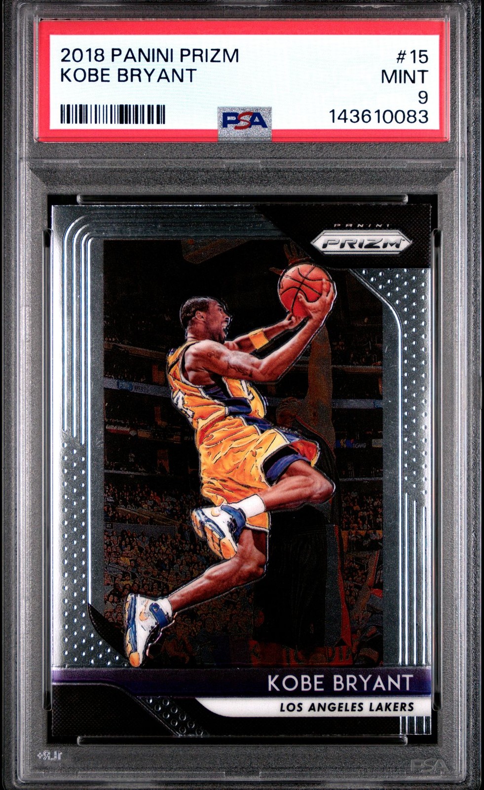 2018 Panini Prizm KOBE BRYANT #15 PSA 9 MINT