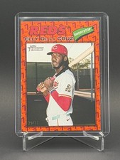 Elly De La Cruz 2026 Topps Heritage #233 Color Of The Year Heritage Orange 25/77