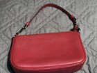 Coach Nolita Handbag Wristlet Dark Red Glovetanned Leather #54750