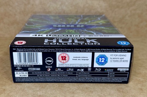 HULK & THE INCREDIBLE HULK - UK EXCLUSIVE 4K + BLU RAY STEELBOOK SET (READ) - Picture 7 of 21