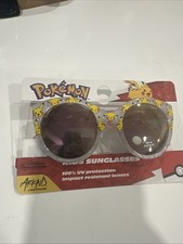 Pokemon Pikachu Girl's Cateye Sunglasses White ages 3 One Size New