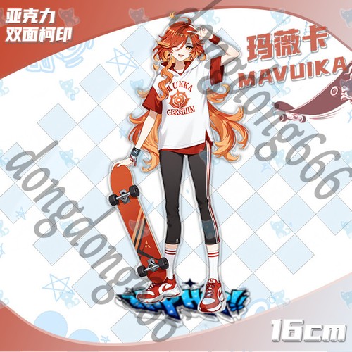 Genshin Impact acrilico. Piatto in piedi figure modello stand anime ornamento regalo - Foto 4 di 14