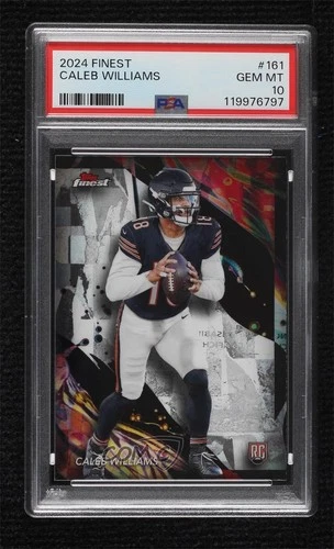 2024 Topps Finest Uncommon Caleb Williams #161 PSA 10 GEM MT Rookie RC