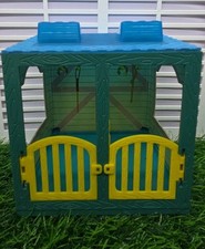 Vintage 1997 Kid Kore Mini Horse Stable Playset Two Stalls Toy