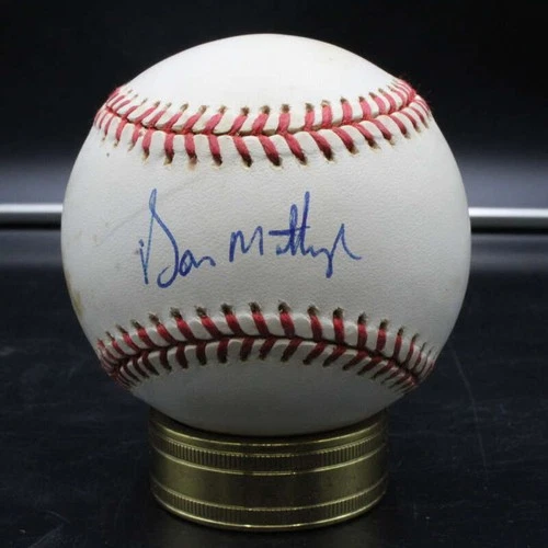 Don Mattingly Signed Rawlings OAL Baseball Brown Yankees Autograph ZJ19744
