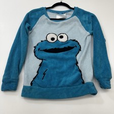 Cookie Monster Women  s Sweater Size XS Sweatshirt Top Sesame Street