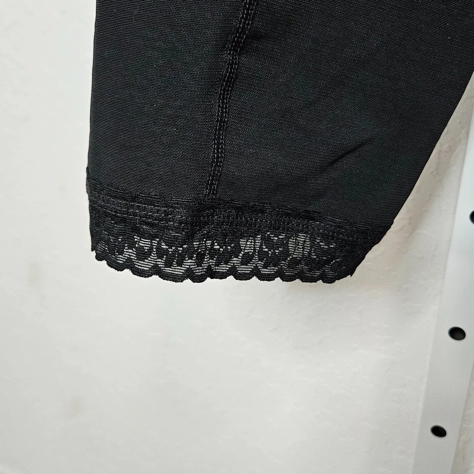 Body Ann Michell Shapewear Talla L Negro Cremallera Frontal Compresión Faja Faja Faja Foto 3 de 4