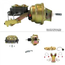 1968-74 Chevy Nova Fw Mount Power 7 Single Brake Booster Kit Discdrum Protour