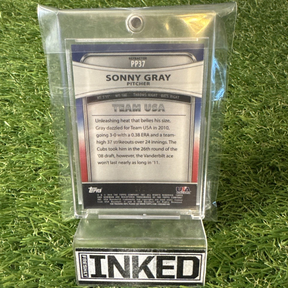 2010 Bowman Platinum PP37 USA SUPERFRACTOR SONNY GRAY 1/1 RC Rookie One Of One!! - Image 3 of 4