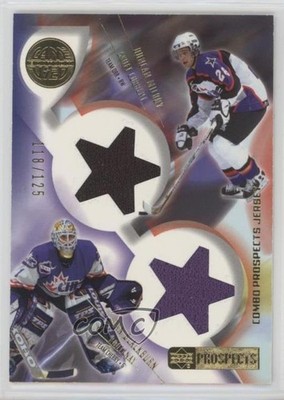 2001 CHL Prospects Game Used Edition /125 Dan Blackburn Duncan Milroy #C-BD 0b2