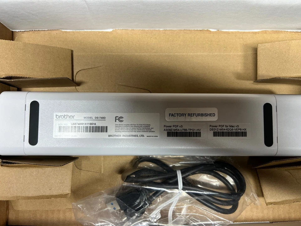 Brother DSMobile DS-740d Portable Desktop Color Document scanner NEW - Image 2 of 2