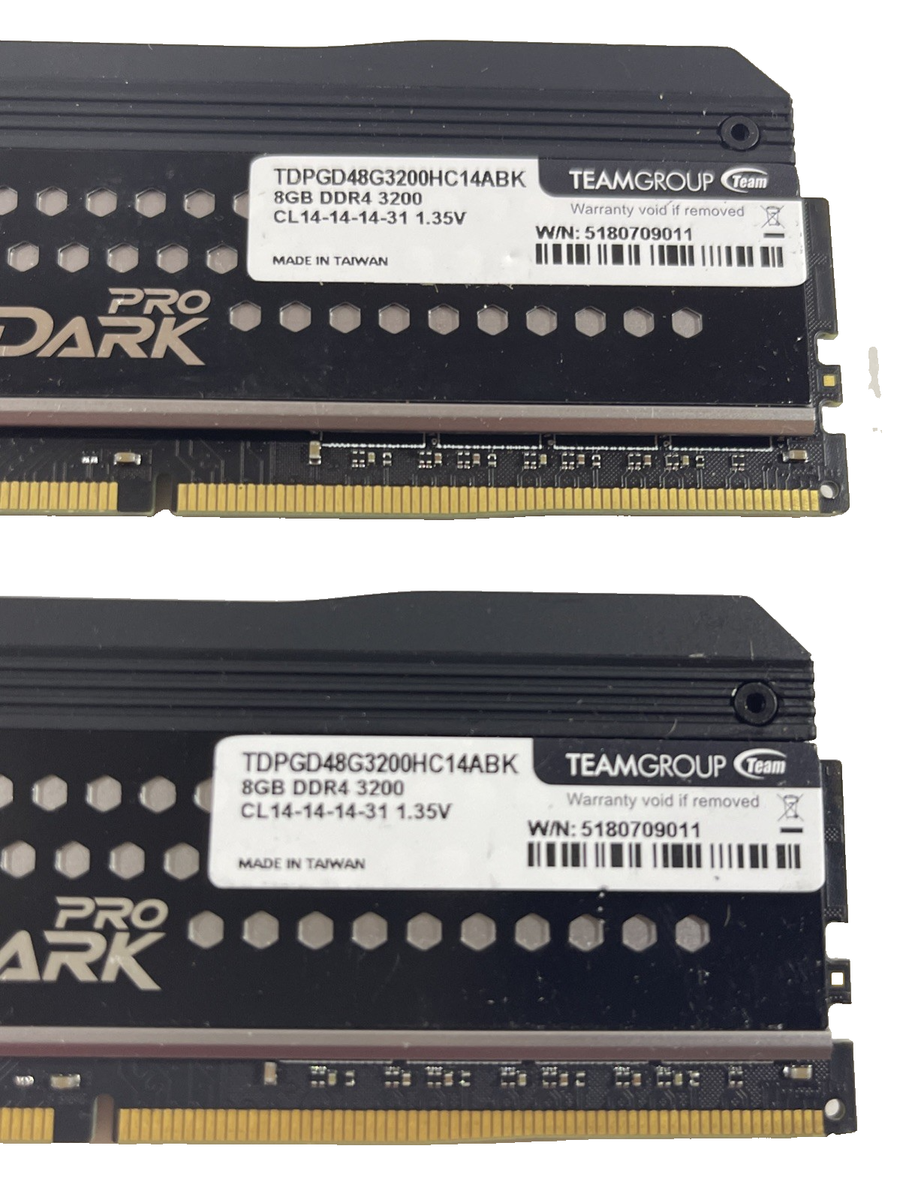 Team Group T-Force Dark Pro 2X8GB-16GB 3200 (TDPGD48G3200HC14ABK