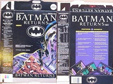 RARE 1992 Batman Returns Sales Sample Cereal Box ab216