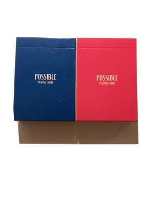 Possible Deck Playing Cards Red & Blue 2 Deck Set Fontaine Anyone Noc Dan Dave