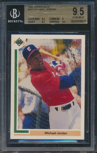 1991 UPPER DECK BASEBALL #SP1 MICHAEL JORDAN BGS 9.5 GEM MINT