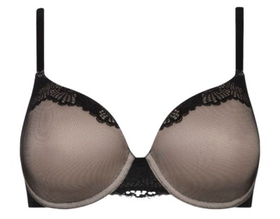 Triumph Underwired Lace Spotlight Padded Bra WP 70D Pink 80G Black NEW