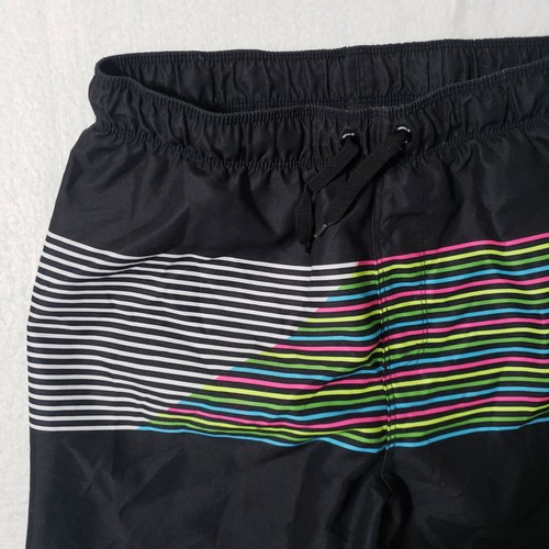 Hurley Gray Pull on Board Swimwear Shorts Boy Shorts Size XL Stretch Waist Black - Picture 2 of 12