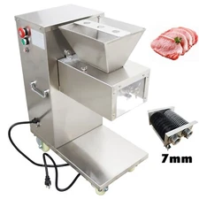 7mm Meat Cutting Machine Commercial Meat Cutter Meat Slicer 880lbs/H 110V TJ130L