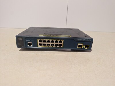 Cisco  Catalyst (WS-C3560-12PC-S) 12-Ports External Ethernet Switch