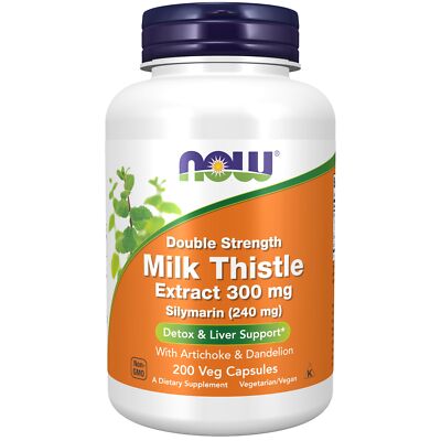 Double Strength Silymarin 300mg Vegan Herbal Supplement 200 Count