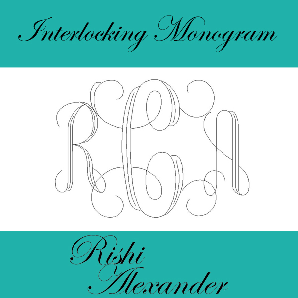 925 Sterling Silver High Polished Monogram Rectangular Rope Edge Signet ...