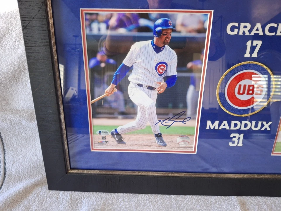 Фотографии Грега Мэддукса и Марка Грейса с автографом 8 x 10 в индивидуальной рамке - Изображение 2 из 4