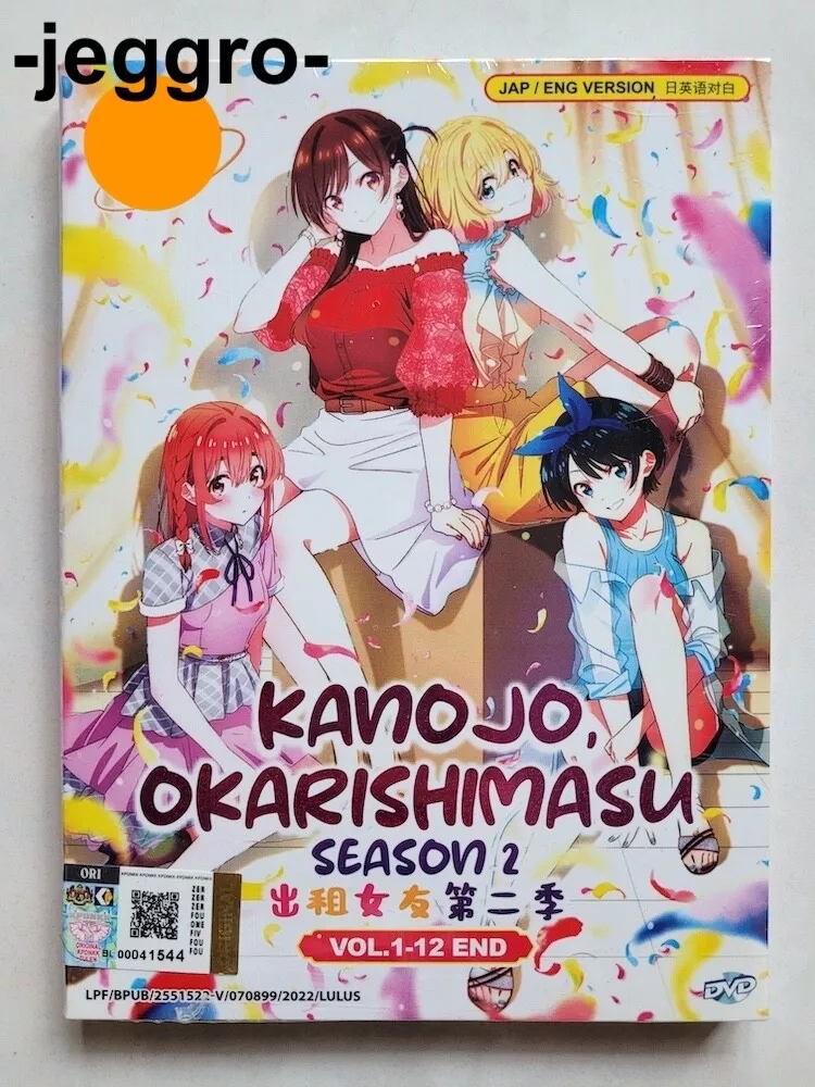 ENGLISH DUBBED Kanojo, Okarishimasu Season 2 (VOL.1-12End) DVD All Region