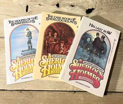Lot Of 3 Vintage Sherlock Holmes A. Conan Doyle Mystery Novels Berkley Medallion