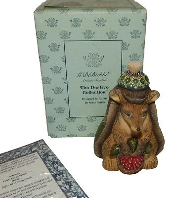 G. DeBrekht DerEvo Russian Art Forest Family Series Hedgehog MIB COA