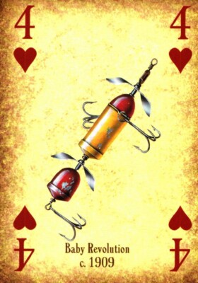 Baby Revolution, Vintage Fishing Lure Trading/Playing Card