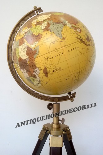 Vintage Office Home Decor Replogle Globe World Classic Series Raised With Tripod - 第 2/5 張圖片