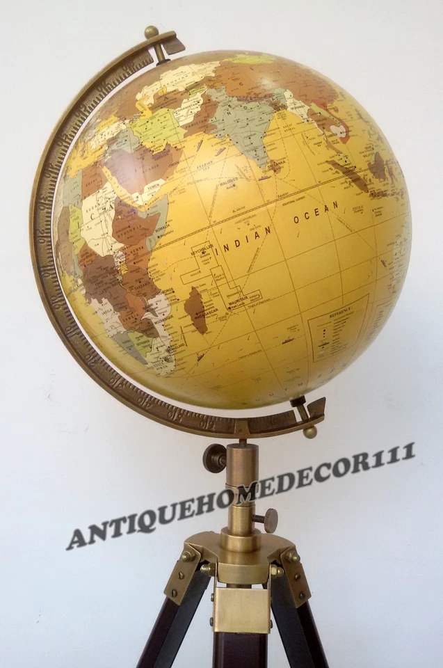 De colección Oficina Hogar Decoración Replogle Globo Serie Clásica Mundial Elevado con Trípode Foto 2 de 4