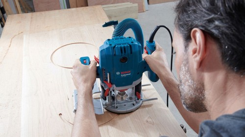 BOSCH® GOF 130 BOSCH Fresadora Superior Profesional 1300W + Accesorios 06016B... - Imagen 11 de 13