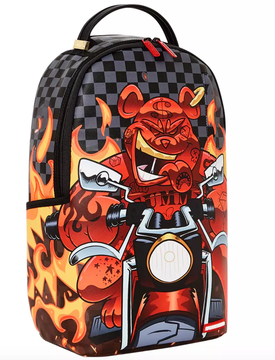 SPRAYGROUND DIABLO VILLIAN BROWN CHECKED BACKPACK NEW IN BAG w/ TAGS