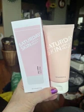 Saturday Skin Rise + Shine  Cleanser With Apple + Peach SEALED 4.05 Fl Oz/120ml