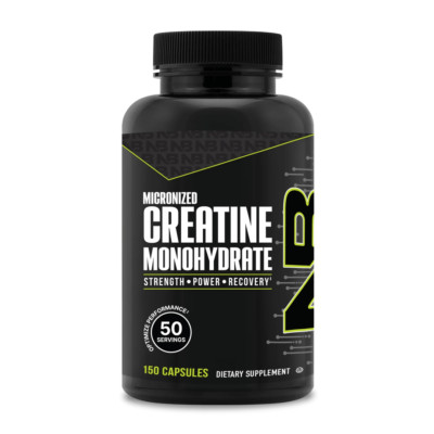 NutraBio - Micronized Creatine Monohydrate - Strength & Recovery - 150 Capsules