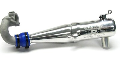 Fits Traxxas T-Maxx 3.3 49077-3 -TUNED PIPE 5487 Resonator Muffler & Alum Header