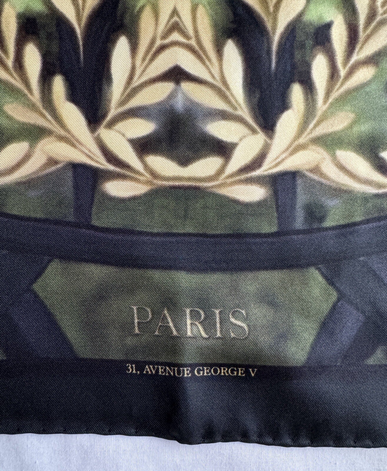 Ellie Saab Silk Square Scarf Green 34” image 2