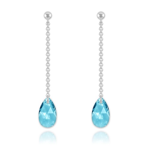 Boucles d'oreilles en Argent 925 plaqué Rhodium assemblées d'Oxyde de – Maison Di Giorgio