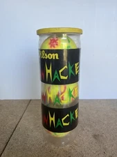 VTG WILSON WHACKERS TENNIS BALLS Neon Red, Green, Orange Graphics Set Of 3 C31