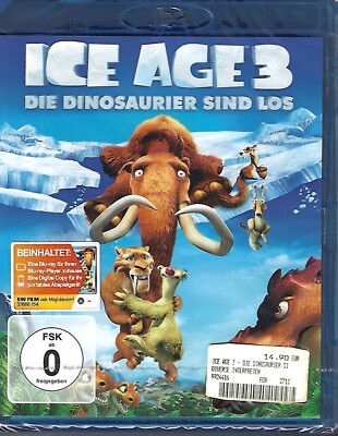 ICE AGE 3 - DIE DINOSAURIER SIND LOS - mit Otto als SID - Blu Ray - Neu & OVP