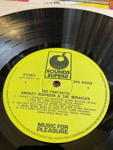 SMOKEY ROBINSON &THE MIRACLES - THE BEST OF 1st UK Press 1973 LP EX - Picture 3 of 6