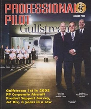 Professional Pilot Magazine (August 2008) (Gulfstream Flight Dep., Garmin SVT)
