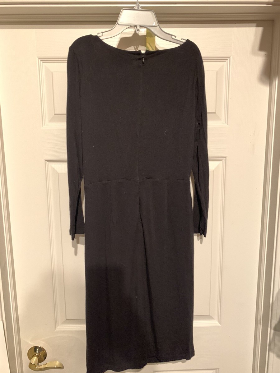 ann taylor black wrap dress Loft Faux Adult Size Medium Long Sleeved Bullet1 ModelID: 43 Girls' Party Dresses | Size:16/34
