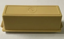 TUPPERWARE Butter Keeper Almond Harvest Gold Single Stick 637-10 637-12 Vtg