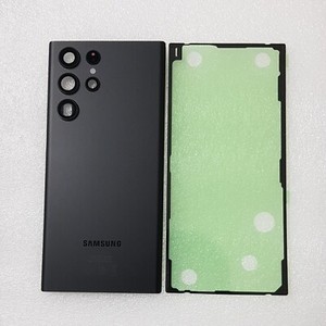 Original Samsung Galaxy S22 ULTRA 5G S908B Akkudeckel Backcover Schwarz Kleber B