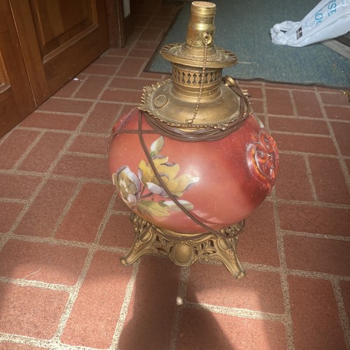 Antique vintage kerosene GWTW lamp eBay