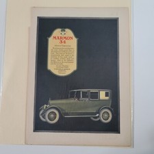 1918 Marmon 34 Nordyke: Art and Engineering Vintage Print Color Ad