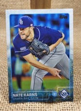 2015 Topps Update Series Nate Karns Baseball Card US330 Rays A3